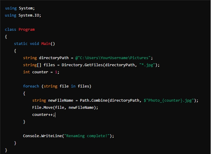 c# rename photos