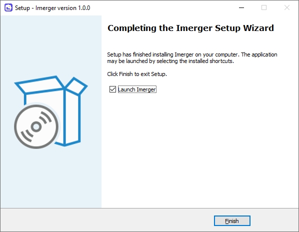 imergerのインストールが完了しました