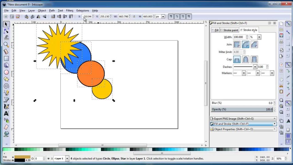 inkscape combinar imagens